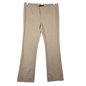 Crosby Wideleg Lowrise Trousers Womens 4 Khaki Beige Quiet Luxury Office Minimal